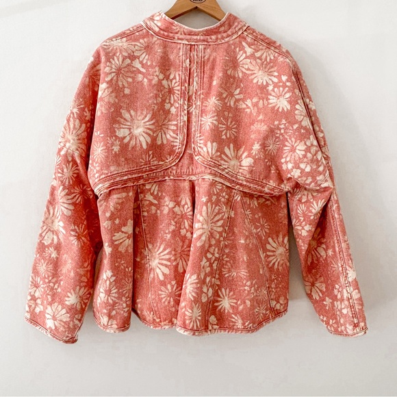 FREE PEOPLE LUA BED DENIM JACKET TOP SIZE L NWOT - Picture 7 of 10